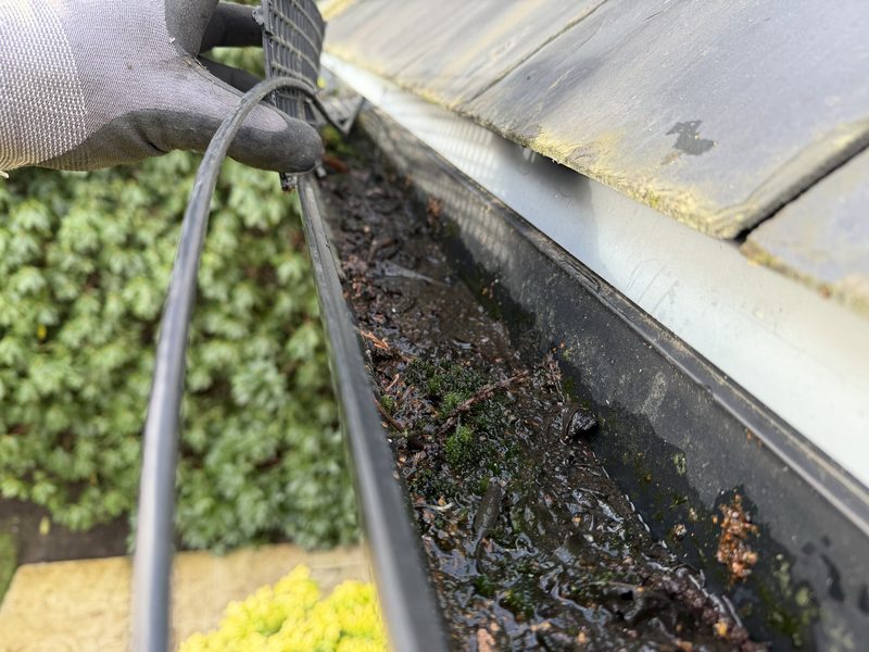 dirty gutter guards